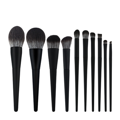 10pcs Premium Cosmetic Makeup Brush Set Cruelty Free Microcrystalline Hair Rubber Oil Processing
