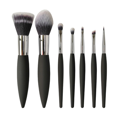 7 Pieces Luxury Travel Makeup Brush Set Easy Grip Durable Plastic Handle