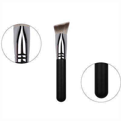 Triangular Single Makeup Brush Skin Friendly Angled Flat Bristle For Foundation