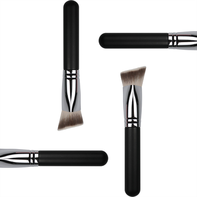 Triangular Single Makeup Brush Skin Friendly Angled Flat Bristle For Foundation