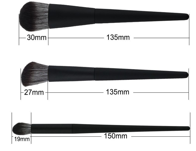 10pcs Premium Cosmetic Makeup Brush Set Cruelty Free Microcrystalline Hair Rubber Oil Processing(图4)