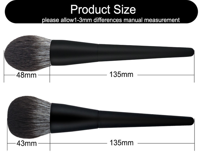 10pcs Premium Cosmetic Makeup Brush Set Cruelty Free Microcrystalline Hair Rubber Oil Processing(图3)