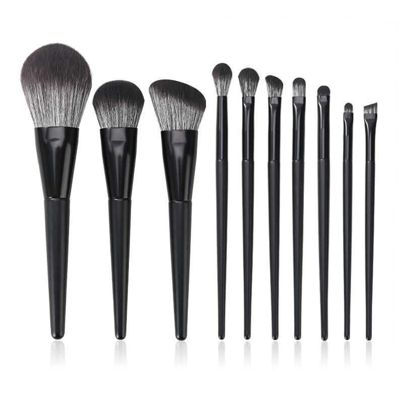 Black Makeup Brush Set